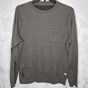 Vuori Jeffreys Pullover Heather Olive Sweater Size Large